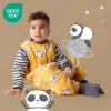 Sac de dormit cu picioruse si maneca lunga detasabila Panda 100 cm + manseta 2.5 Tog