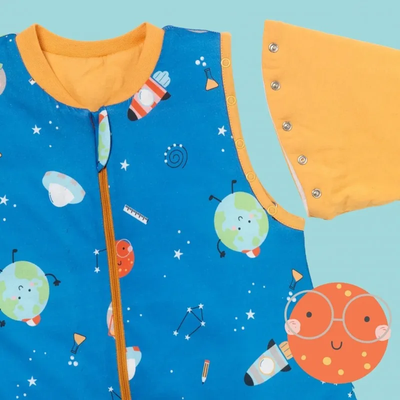 Sac de dormit cu picioruse si maneca lunga detasabila Space 100 cm + manseta 2.5 Tog