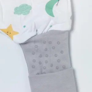 Sac de dormit cu picioruse si talpa antiderapanta Moon  Stars 100 cm + manseta 1.0 Tog