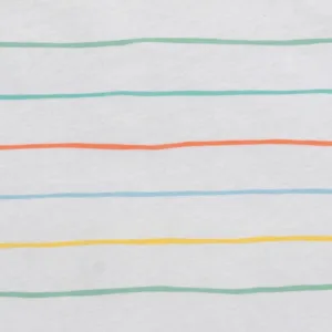 Sac de dormit cu picioruse si talpa antiderapanta Rainbow Stripes 90 cm + manseta 1.0 Tog