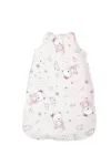 Sac de dormit de iarna 95 cm bumbac ranforce Ballerina Bear Pink