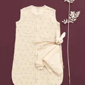 Sac de dormit de muselina 0-6 luni model Berries