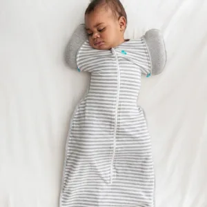 Sac de dormit de tranzitie pentru infasat si rostogolit Love to Dream Swaddle Up Gri M 6-8.5 kg 1 Tog