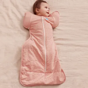 Sac de dormit de tranzitie pentru infasat si rostogolit Love to Dream Swaddle Up Rose L 8.5-11 kg 2.5 Tog