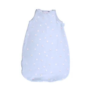 Sac de dormit de vara 85 cm 12-18 luni bumbac ranforce Train Blue
