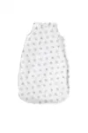 Sac de dormit de vara 95 cm bumbac ranforce White Abstract Leaves