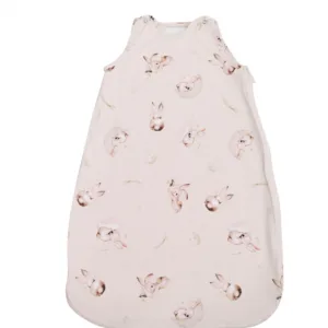 Sac de dormit de vara 95 cm bumbac ranforce bunnies beige