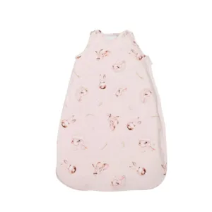 Sac de dormit de vara bebe 95 cm ocru iepure