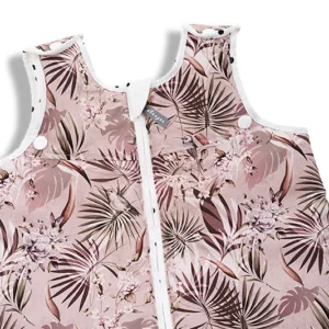 Sac de dormit din bumbac 0-24 luni Grow with me Jungle Pink Sleepee 2