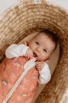 Sac de dormit din bumbac 0-4 luni Newborn Animale de Epoca Arici Sleepee 2