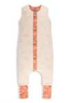Sac de dormit cu 2 fete din bumbac 1-2 ani ani Animale de Epoca AriciCream Sleepee 2.5 tog