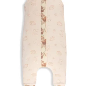 Sac de dormit din bumbac cu 2 fete 3-4 ani Animale de Epoca AlmondCream Sleepee 2.5 tog
