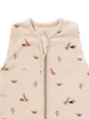 Sac de dormit din bumbac organic 0-3 luni model Rabbit Sandshell