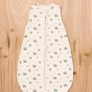 Sac de dormit din bumbac organic 0-3 luni model Surfboy