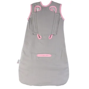 Sac de dormit multifunctional Grey Pink Elephant Travel 6-18 luni