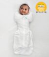 Sac de dormit pentru infasat Love to Dream Swaddle Up White M 6-8.5 kg 1 Tog