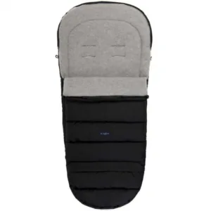 Sac de iarna pentru carucior si scaun auto iGrow 2.0 cu lana oaie premium melange Womar Zaffiro Negru