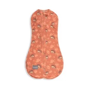 Saculet Swaddle pentru infasat + caciulita Second Step Animale de Epoca Arici Sleepee