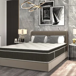 Saltea cu arcuri si memorie Somnexpert top confort 140x200x30 cu topper integrat