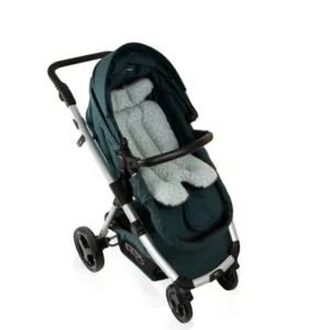 Saltea cu doua fete pentru carucior si scaun de masa BabyJem Verde