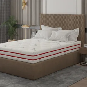 Saltea cu memorie Somnart Memory HypoallergenicMed Antibacteria 140 x 200 x 18 cm cu husa  detasabila