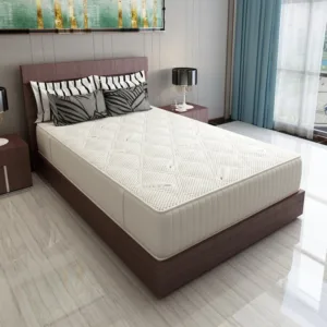 Saltea cu memorie si arcuri Silver Evolution Pocket Spring 140 x 200 x 30 cm cu husa tricot silver