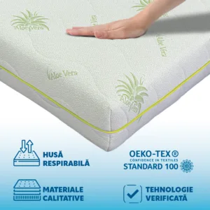 Saltea de Pat Super Ortopedica Aloe Vera Fit
