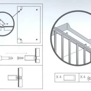 Saltea de infasat cu intaritura 80x50 cm bursuc