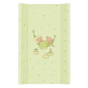 Saltea de infasat cu intaritura 80x50 cm ursuletii somnorosi verde
