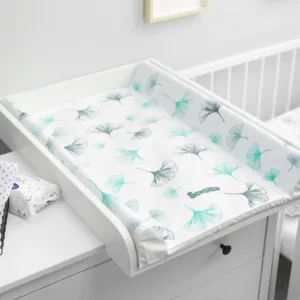 Saltea de infasat moale Sensillo Platinum Botanical 70x49 cm margine de protectie antirasturnare si suprafata impermeabila