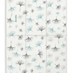 Saltea de infasat pliabila compact si impermeabila pentru plimbarecalatorie Sensillo 40x58 cm Botanic blue