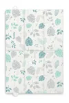 Saltea de infasat pliabila compact si impermeabila pentru plimbarecalatorie Sensillo 40x58 cm Floral blue