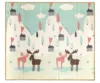Saltea de joaca pliabila cu fata dubla Milly Mally Pastel Deer 197x177 cm