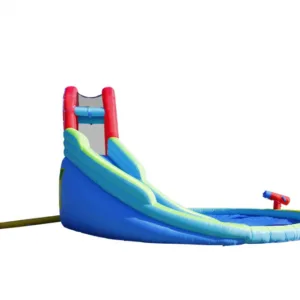 Saltea gonflabila Happy Hop Ocean cu doua tobogane