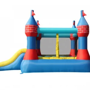 Saltea gonflabila Happy Hop castel cu tobogan dublu