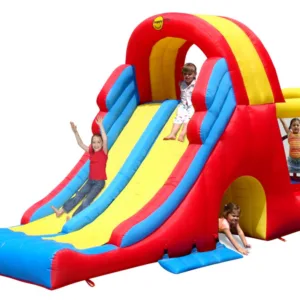 Saltea gonflabila Mega Slide cu doua tobogane