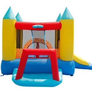 Saltea gonflabila Play Center 4 in 1 cu tobogan