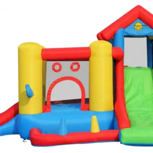 Saltea gonflabila Play Center 7 in 1 cu doua tobogane