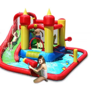 Saltea gonflabila Splash Funland cu tobogan