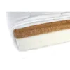 Saltea ortopedica pentru patut YappyMemory II din sisal cocos si spuma de memorie cu husa cu Aloe vera 120x60x9 cm alb YappyKids