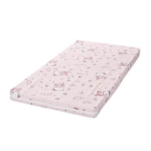 Saltea patut Classic 120x60x6 cm spuma elastica Pink Ballerina Bear