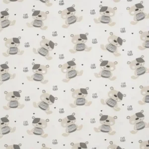 Saltea patut bebe New Baby Teddy Bear din spuma cu husa detasabila 120x60x5 cm 0 luni+ multicolor