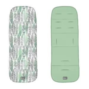 Saltea pentru carucior KikkaBoo cu doua fete Leaves Mint