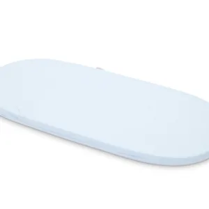 Saltea pentru landou cu husa detasabila din bumbac si fermoar 78x30x2 cm Nichiduta Dreamillo Albastru