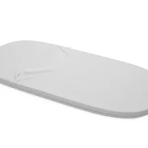 Saltea pentru landou cu husa detasabila din bumbac si fermoar 78x30x2 cm Nichiduta Dreamillo Gri