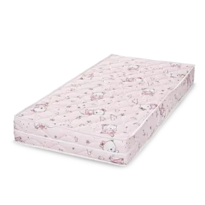 Saltea pentru pat Lorelli Relax Pink Ballerina Bear din spuma elastica 60x120x12 cm