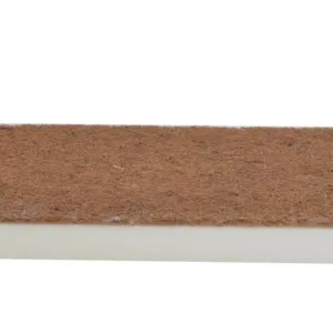 Saltea pentru patut bebelusi 90x40x5cm cocos-burete cu husa lavabila si detasabila cu fermoar Dreamillo Bunny