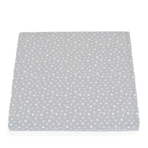 Saltea pentru tarc de joaca Moni Hugzzz Confort 88 x 88 x 5 cm Gri Stelute Albe