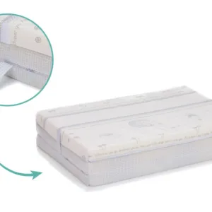 Saltea pliabila pentru copii Fillikid White Blue 120x60x4 cm