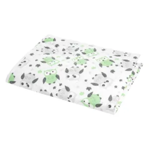 Salteluta impermeabila pentru schimbat scutece Akuku 55x70 cm Grey-Mint Owls